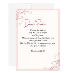 Christian Pastor Appreciation Birthday Card