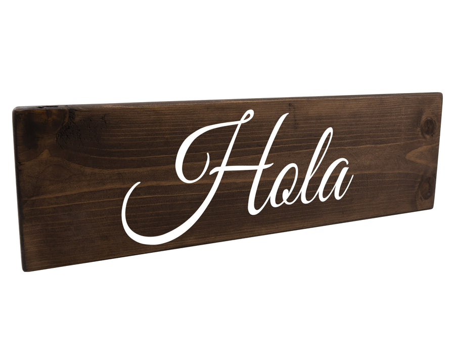 Hola Spanish Wood Decor