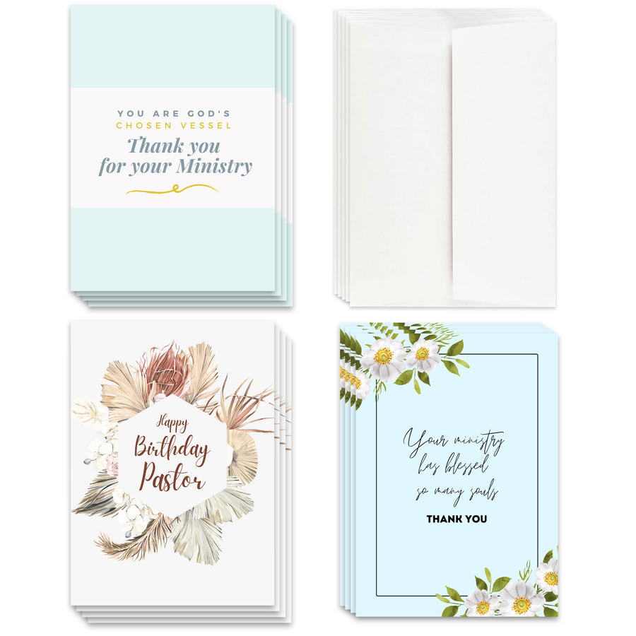 Ministry Appreciation Card Variety Pack Assortment For Pastor