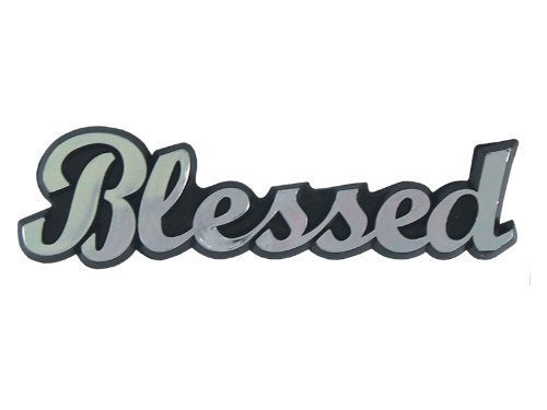 3D Blessed (Silver) Auto Emblem