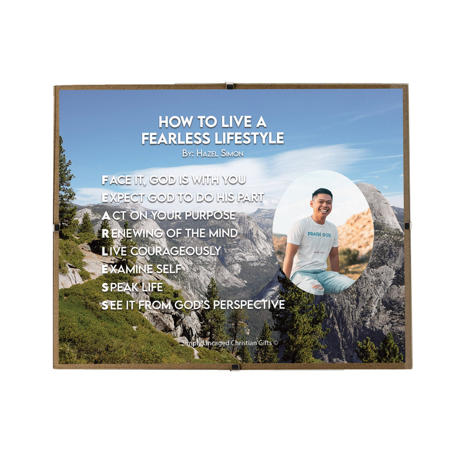 How To Live A Fearless Lifestyle Personalized Photo Poem