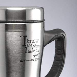 I Know The Plans Jeremiah 29:11 Stainless Steel Travel Mug