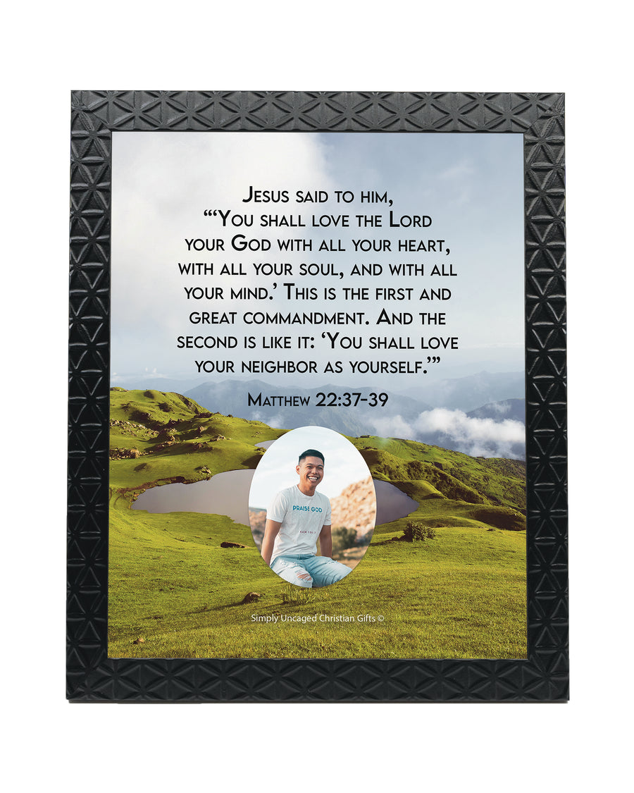 Matthew 22:37-39 Personalized Photo Verse