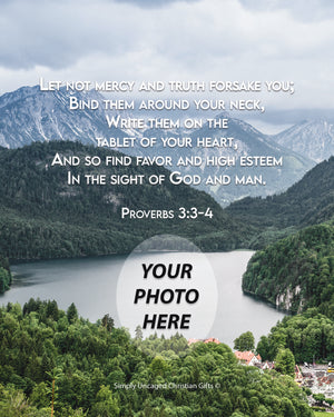 Proverbs 3:3-4 Personalized Photo Verse