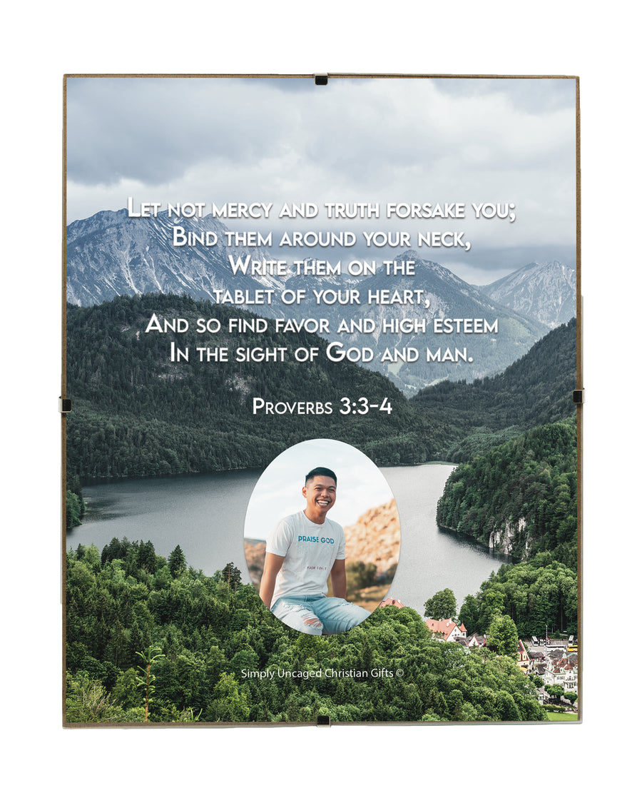 Proverbs 3:3-4 Personalized Photo Verse