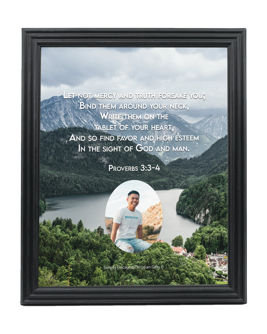 Proverbs 3:3-4 Personalized Photo Verse