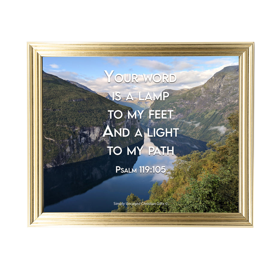 Psalm 119:105 Personalized Photo Verse