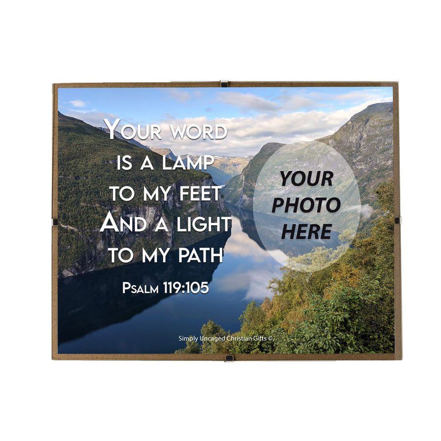 Psalm 119:105 Personalized Photo Verse