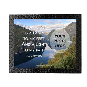 Psalm 119:105 Personalized Photo Verse