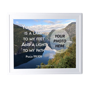 Psalm 119:105 Personalized Photo Verse