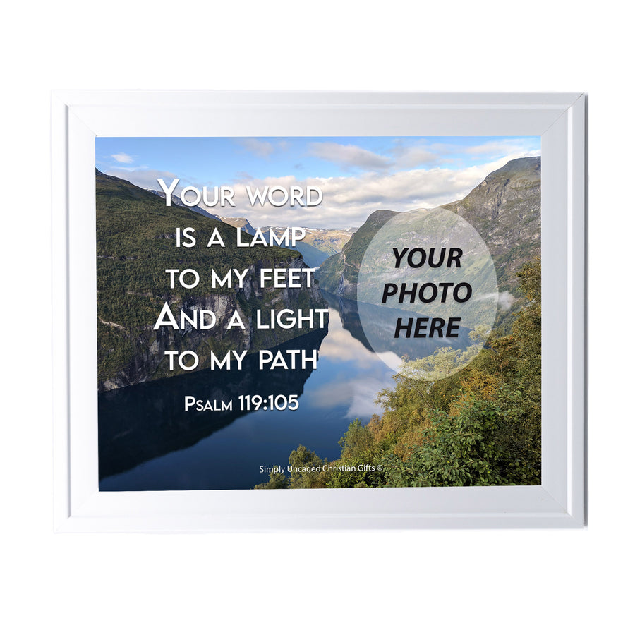 Psalm 119:105 Personalized Photo Verse