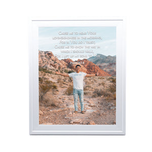 Psalm 143:8 Personalized Photo Verse