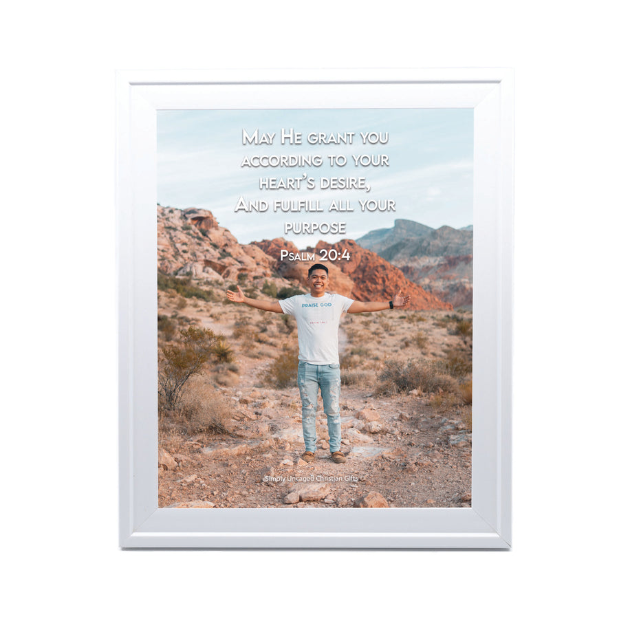 Psalm 20:4 Personalized Photo Verse