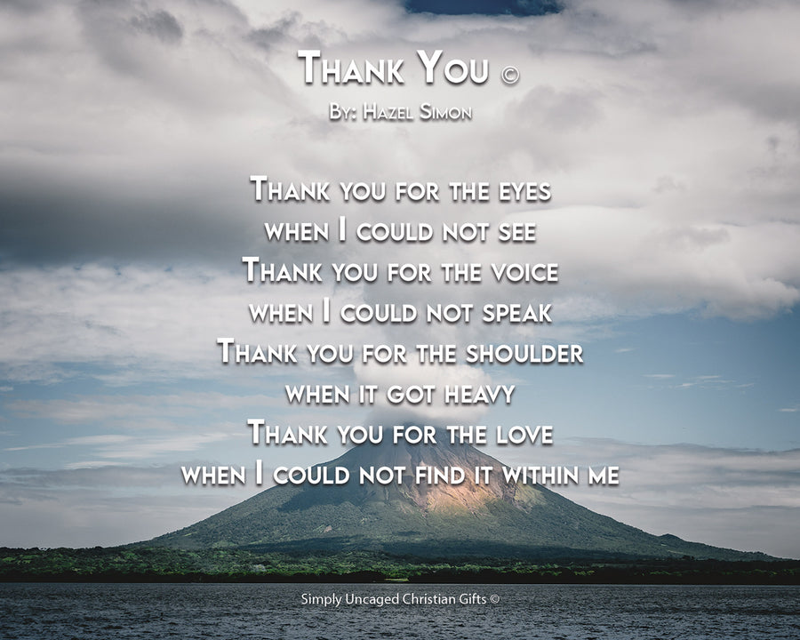 Thank You Personalized Photo Poem