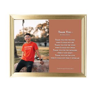 Thank You Personalized Photo Poem