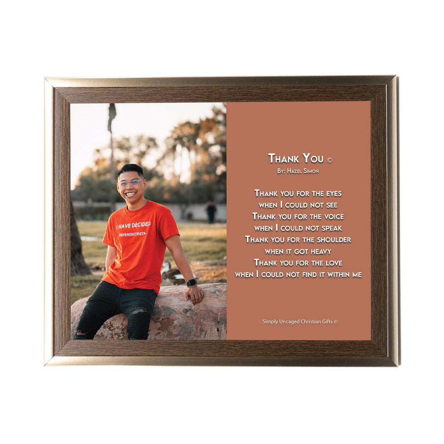 Thank You Personalized Photo Poem