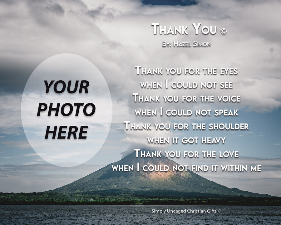 Thank You Personalized Photo Poem