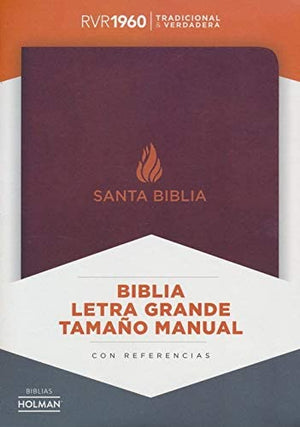 Personalized RVR 1960 Biblia Letra Grande Tamaño Manual marrón, piel fabricada (Spanish Edition)