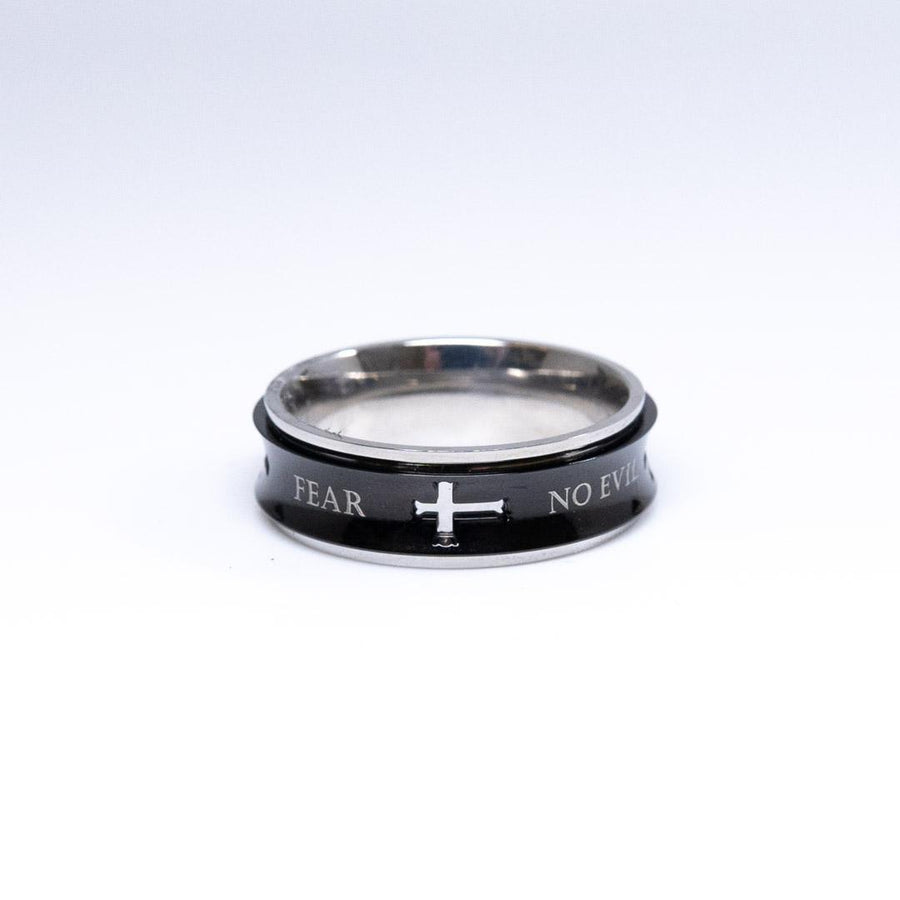 Fear Not Psalm 23:4 - Men's Spinner Ring