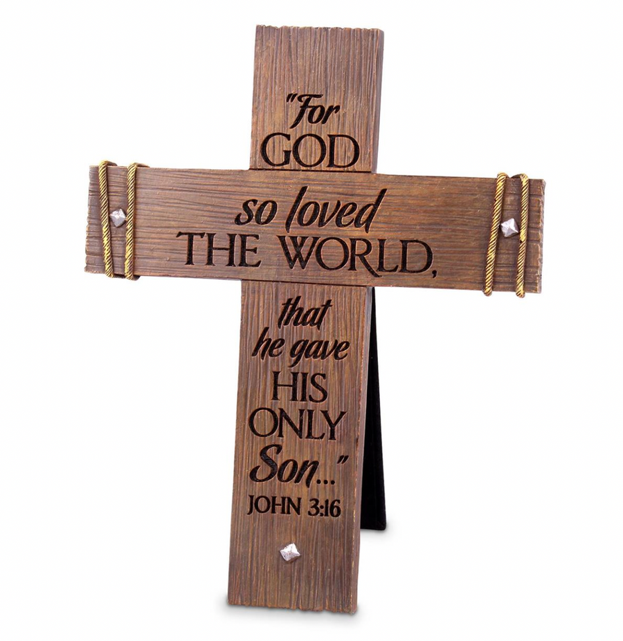 For God So Loved The World John 3:16 9.5" Wall Cross