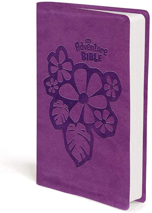 Personalized NIrV Adventure Bible for Early Readers Leathersoft Purple Full Color