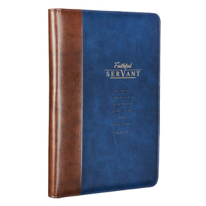 Faithful Servant 2 Chronicles 15:7 Legal Size Zippered Portfolio