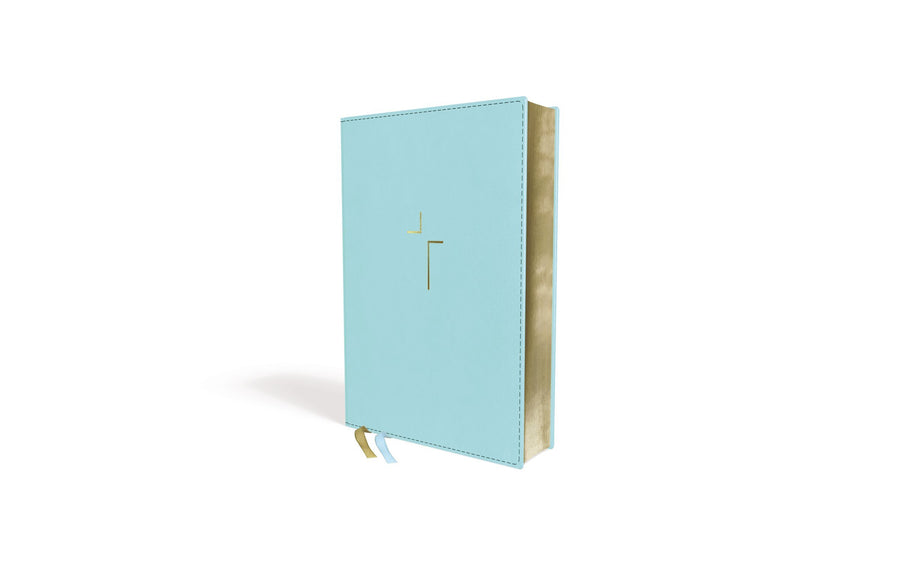 Personalized NIV The Jesus Bible Leathersoft Robin's Egg Blue