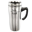 Load image into Gallery viewer, Be Still &amp; Know Psalm 46:10 Stainless Steel Travel Mug With Handle
