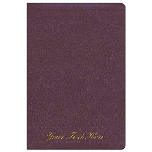 Personalized NIV Thinline Reference Bible Large Print Bonded Leather Burgundy Red Letter