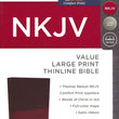 Load image into Gallery viewer, Personalized NKJV Value Thinline Bible Large Print Leathersoft Burgundy New King James Version
