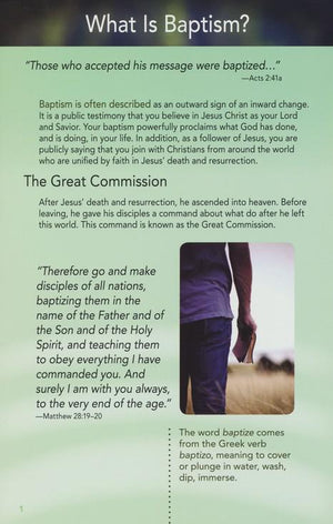 Believer's Baptism Pamphlet