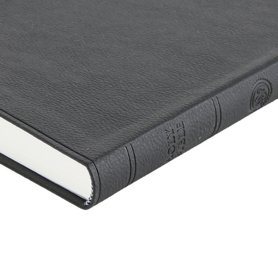 Personalized ESV Value Thinline Holy Bible TruTone Black Soft Leather Imitation