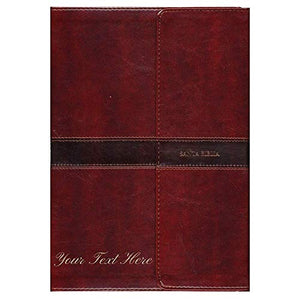 Personalized Bible Spanish NIV Super Giant Bonded Leather w/Flap (NVI Super Gigante Piel Cuero)