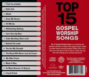 Top 15 Gospel Worship Songs CD