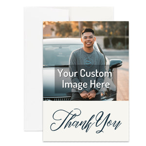 Personalized Christian Thank You Card Custom Your Photo Image Upload Your Text Greeting Card