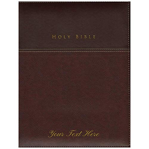 Personalized NIV Family Bible Red Letter Leathersoft Burgundy