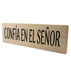 Confía En El Señor Spanish Wood Decor