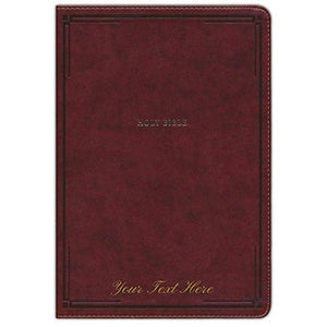 Personalized NKJV Thinline Bible Giant Print Leathersoft Comfort Print