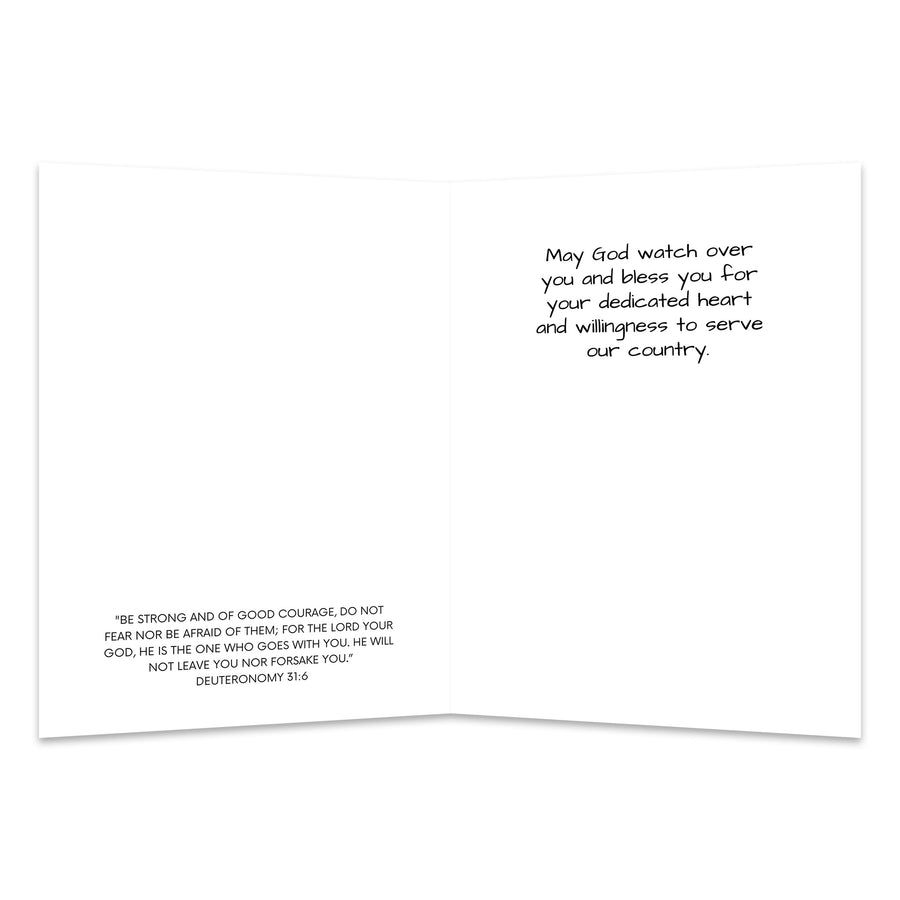 Christian Military Appreciation Card