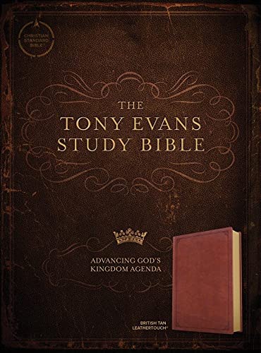 Personalized CSB Tony Evans Study Bible, British Tan LeatherTouch