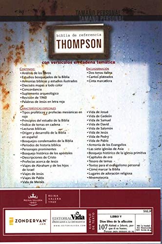 Personalized Biblia de referencia Thompson RVR 1960, tamaño (Spanish Edition)