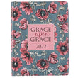 Load image into Gallery viewer, Personalized 2022 Grace Upon Grace Large Floral Faux Leather 18-month Planner For Women
