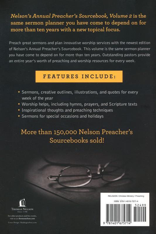 Nelson's Annual Preacher's Sourcebook Volume 2