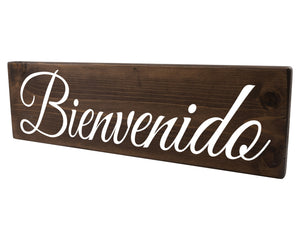 Bienvenido Spanish Wood Decor