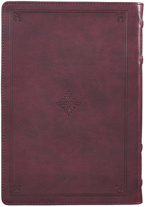 Personalized KJV Thinline Bible Large Print Faux Leather Burgundy with Thumb Index