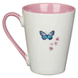 Load image into Gallery viewer, He Restores My Soul Psalm 23:3 Butterfly Ceramic Coffee Mug
