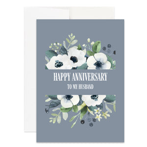 Christian Anniversary Card for Husband, Him