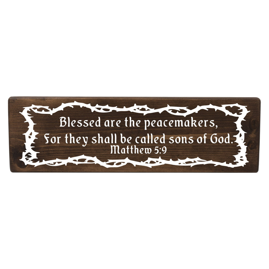 Matthew 5:9 Blessed Are The Peacemakers Wood Decor