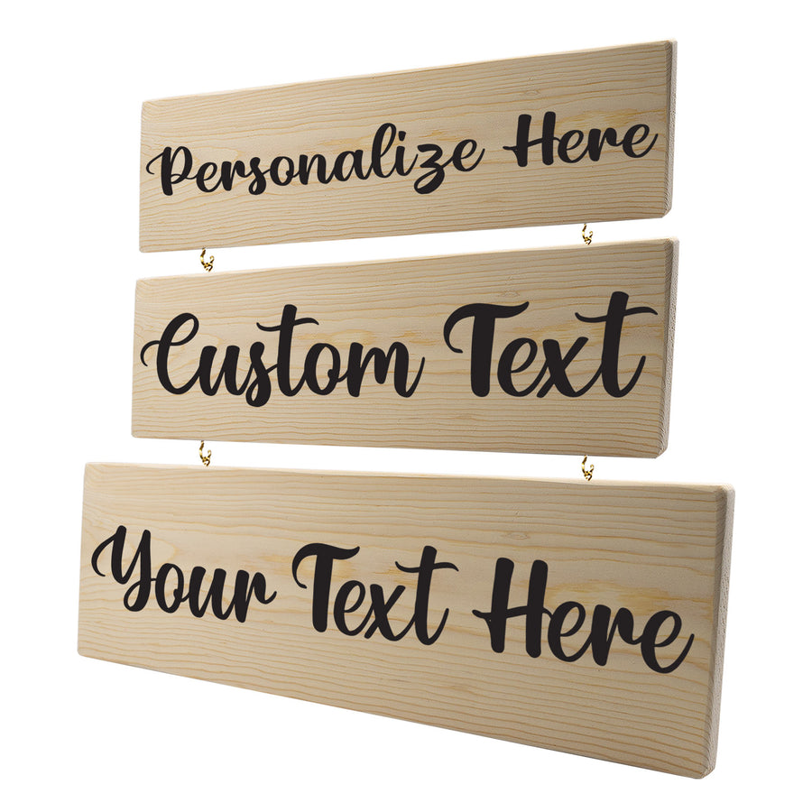 Personalized 3 Tier Wood Decor