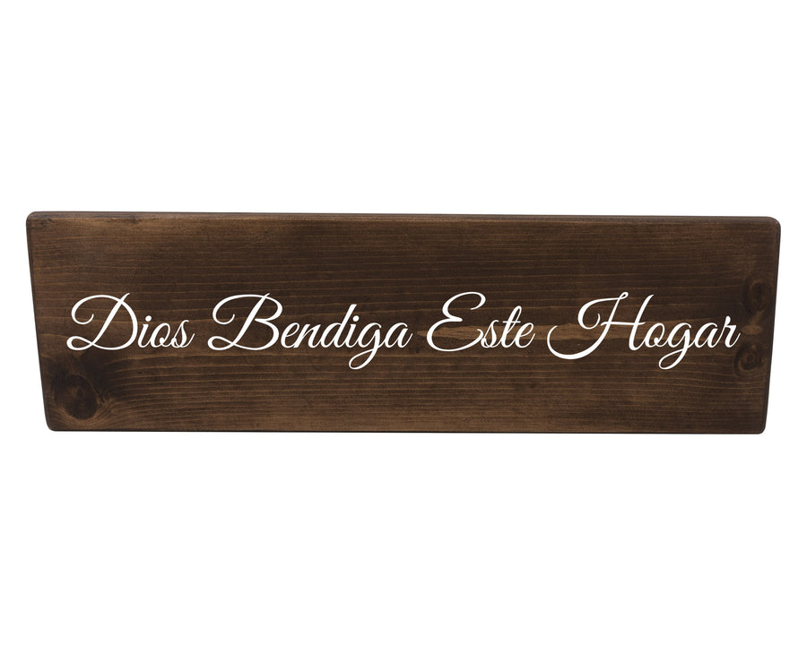 Dios Bendiga Este Hogar Spanish Wood Decor